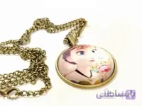 گردنبند دخترانه رزین شخصیت کارتونی آنا