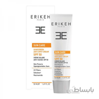 کرم ضدآفتاب و ضد لک بی رنگ SPF50 اریکه | Erikeh