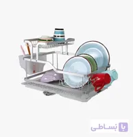 آبچکان رومیزی یک و نیم طبقه کیچن کویین نقره ای