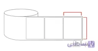 لیبل برچسب حراتی تک ردیف 1000عددی 50*40 Thermal Label