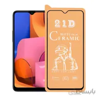 محافظ صفحه نمایش سرامیکی مات مشکی Samsung A20S- Full Cover (بدون پک)