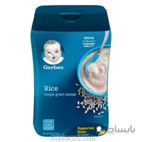 سرلاک گربر Gerber با طعم برنج بدون شیر 227 گرم