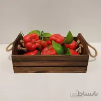 جعبه چوبی بزرگ رنگ قهوه ای