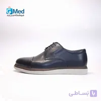کفش چرم مردانه پاتکان طب مدل Mounth – رنگ سرمه ای