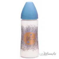 شیشه شیر 360 میل طرح برفک آبی با 2 سرشیشه سواوینکس Suavinex