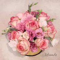 باکس گل رز و لیسیانتوس