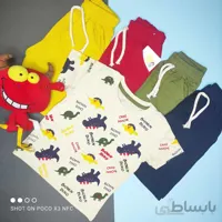 ست تیشرت شلوارک دایناسور کد:1017