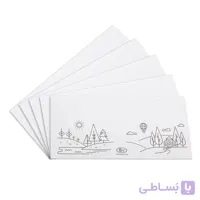 پاکت نامه 5 عددی مدل نقاشی