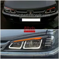 چراغ اسپرت جلو (بلوری) پژو پارس ابرویی کادری
