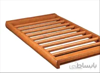 رک ریلی جای شلوار داخل کمد لباس با فریم چرم رنگ دودی سایز 60فانتونی مدل J626 ا Fantoni J626 Rail rack instead of pants