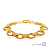 دستبند طلا زنانه طرح زنجیر فیوژن کد CB431
