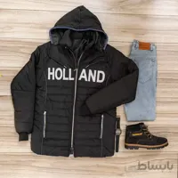 كاپشن مردانه مشكي مدل Holland