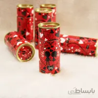 پک شکلات ولنتاین طرح استوانه فلزی سایز 12 سانتیمتر