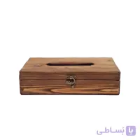 جا دستمال کاغذی چوبی 200 برگ چفتدار