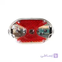 چراغ عقب دوچرخه مدل بیضی دو رنگ