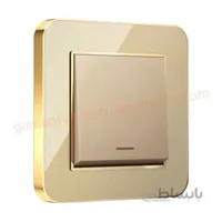 کلید و پریز ایران الکتریک مدل ارس بژ طلایی ا iran electric aras gold model