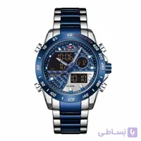 ساعت مچی نیوی فورس مردانه سورمه ای_سیلور مدل Naviforce 9171