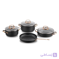 سرویس قابلمه گرانیتی کرکماز مدل Galaxy A1372 ا KORKMAZ Galaxy A1372 Cookware Set