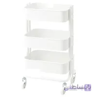 ترولی IKEA مدل RASHULT رنگ سفید