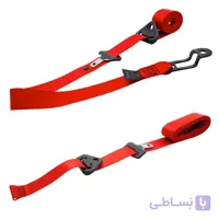 نوار کمربند ایمنی تکمیل شده جلو پژو ۲۰۶ ، پژو ۲۰۷ و رانا رنگ قرمز بسته ۲ عددی
