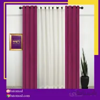 پرده اماده مخمل رنگ بنفش روشن کد 935