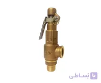 شیر اطمینان برنجی دسته دار 1/4 1 اینچ هایسک