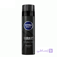 فوم اصلاح نیوآ مدل Deep با حجم 200 میلی لیتر ا Nivea Men Deep Dimension Shaving Foam 200 ml