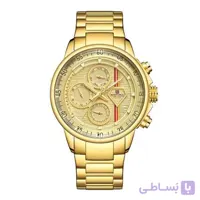 ساعت نیوی فورس مردانه طلایی مدل Naviforce 9184