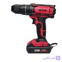 دریل چکشی پیچ بند و پیچ گوشتی شارژی دو باتری 24 ولت ادون مدل AD 24AP ا AD-24AP