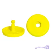 دکمه نگهدارنده زبانه کمربند رنگ زرد