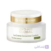 کرم ضد چروک شب آنتی ایج گلوبال Anti Aging Global ایوروشه 50 میلی لیتر