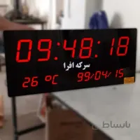 ساعت دیجیتال دیواری صنایع نوین ایران سایز ۳۰ در ۷۰ سانتیمتر + تایمر و کرنومتر