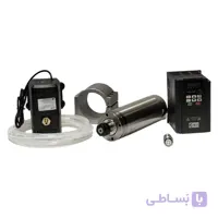 مجموعه اسپیندل موتور آب خنک 2.2 کیلووات 24000 دور به همراه اینورتر، بست نگهدارنده، پمپ آب و کولت ER20 ا Spindle Motor 2.2kw short length Water Cooled Spindle with clamp with cooling Water pump with er20 For CNC Milling