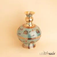 گلدان برنجی میناکاری مدل جامبو سایز 1