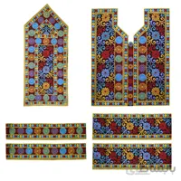 پارچه سوزن دوزی بلوچی 6 تکه مدل Goldar-3027
