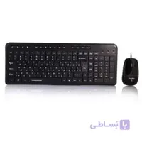 کیبورد و ماوس باسیم فراسو مدل FCM-3444 با رابط PS/2 ا Farassoo FCM-3444 Wired PS/2 Keyboard and Mouse