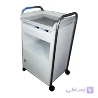 کمد کنار تخت بیمار ( لاکر ) استیل با رویه فایبر گلاس ABS