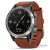 ساعت مچی ورزشی مدل Garmin - D2 Delta Aviator Watch with Brown Leather Band