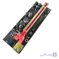 رایزر گرافیک تبدیل PCI EXPRESS X1 به X16 مدل 009s ا رایزر 8 خازن تبدیل گرافیک PCI EXPRESS X1 به X16 مدل 009s GOLD