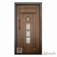 درب ضد سرقت سارای گلس روکش راش - 110 * 210 / چپ بازشو