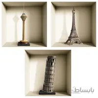 استیکر 33cm طاقچه مجازی مدل VS08 – پک ۳ عددی – تمام چسب