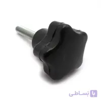 گل پیچ پلاستیکی براق پنج پر m6 قطر 30 میلی‌متر کد 00202507