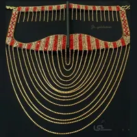 نقاب بندری نگینی jg705