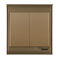کلید دوپل ایران مدل ترنسپرنت قهوه ای بژ ا iran electric transparent model
