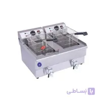 سرخ کن دو لگن برقی شیردار 10 لیتری آبا