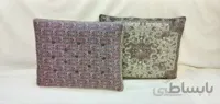 پشتی ترمه طرح طوبی کرم