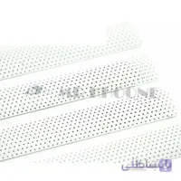 پرده کرکره فلزی سفید پرفراژ 16 میلیمتری