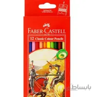 مداد رنگی 12رنگ جعبه مقوایی فابرکاستل کد 115852 ا Faber-Castell 115852, 12 colors pencil