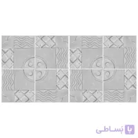 دیوارپوش تندیس و پیکره شهریار مدل امای کد W1010 05 بسته 8 عددی