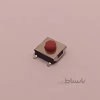 تک سوییچ 4 پایه مربعی قرمز و سفید